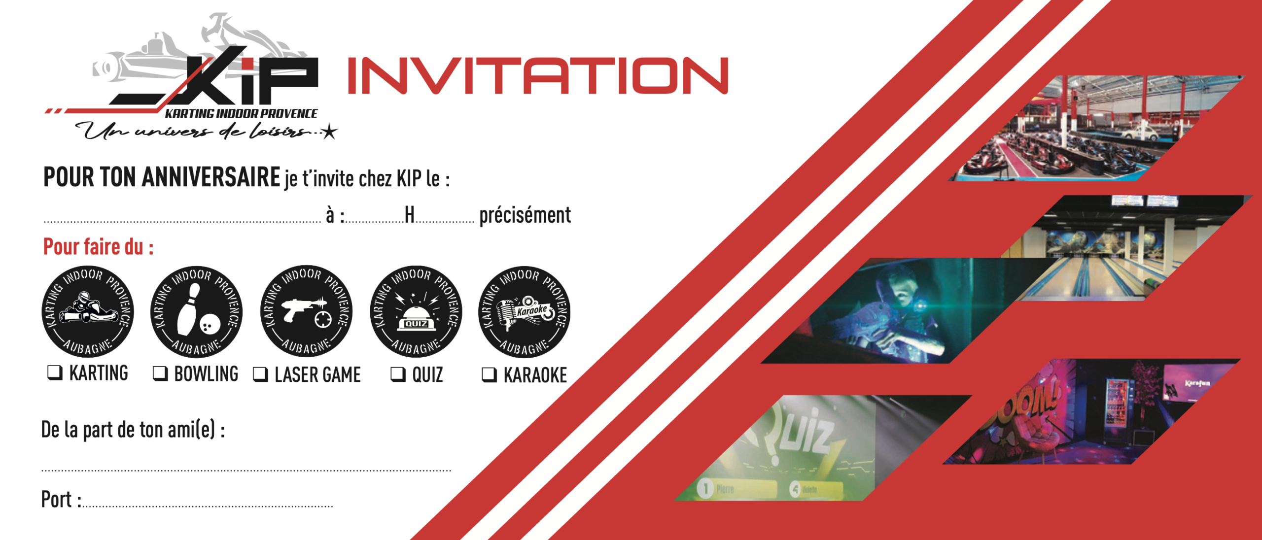 LE CARTON D’INVITATION